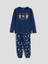 Yeni Sezon Bisiklet Yaka Yılbaşı Temalı Erkek Çocuk Pijama Takımı 1