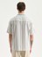 Yeni Sezon Regular Fit Kısa Kollu Çizgili Erkek Gömlek 4