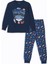 Yeni Sezon Bisiklet Yaka Erkek Çocuk Pijama Takımı 1