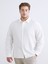 Yeni Sezon Büyük Beden Regular Fit Uzun Kollu Armürlü Erkek Gömlek 1
