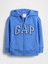 Erkek Bebek Mavi Gap Easy Logo Baskılı Fermuarlı Sweatshirt 1