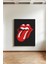 Rock'n Roll Dil - Kanvas Tablo - Kırmızı Siyah Pop Art Müzik Temalı Duvar Dekoru 1
