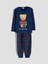 Yeni Sezon Ayı Teddy Baskılı Erkek Çocuk Pijama Takımı Aile Kombini 1