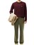 Erkek Classic Fit Bordo Sweatshirt 4