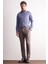 Vizon Yan Cep Düz Paça Pamuklu Slim Fit Chino Casual Pantolon 1003255165 3