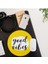 Good Vibes Tasarımlı Yuvarlak Mouse Pad - Mouse Altlığı - Mousepad - Mouse Pad - Fare Altlığı 2