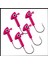 Uyguna-Yakala Jighead - Zoka - Kurşunlu Olta Iğnesi - (Xh-A 06) - Pembe - 6 gr - 5 Adet 1