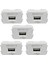 5x Telefon Şarj Paneli USB Güç Modülü 220V Soket 5V Transformatör 2 1A USB Şarj Gücü Soketi Anahtarlama Adaptörü (Yurt Dışından) 1