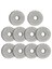 10 Adet Roborock Q Revo/qrevo Maxv/qrevo Pro/qrevo S Vakum Süpürge Parçaları Yıkanabilir Mikrofiber Paspas Bezi Için 10 Adet Paspas Pedleri (Yurt Dışından) 1