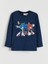 Yeni Sezon Bisiklet Yaka Sonic Baskılı Erkek Çocuk Pijama Takımı 2