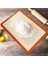 Silikon Pişirme Matı, Turuncu Kenarlı, Yapışmaz Fırın Tepsisi Altlığı 3
