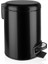 Paslanmaz Pedallı Çöp Kovası Siyah 5 Lt (000301-3) 1
