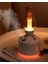 Retro Kömür Yağ Lambası Modeli LED Gece Işık Sessiz Mist Maker USB Şarj Edilebilir Kablosuz Mini Hava Nemlendirici Araba Ofisi B Için (Yurt Dışından) 3