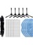 360 S8 / S8 Plus Robot Vacum Seğreter Yedek Yedek Yedek Seza Kapalı Anada Fırcha Filtre Mop Bezi (Yurt Dışından) 1