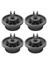 4 x Bulaşık Makinesi Alt Sepet Rail Wheels Bosch Neff &amp; Siemens Gray 165314 (Yurt Dışından) 2