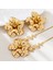 Kişisel, A Tılı, Şık Büyük Çiçekli Küpe ve Kolye Seti, Bayanlar Için Parti ve Yemeklerde Kullanıma Uygundur (Yurt Dışından) 2