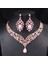 Retro Yapay Elmas Takı, A Tılı Kolye Seti, Lüks Mücevher, Davet Elbisesi Aksesuarları (Yurt Dışından) 1