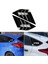 Ford Focus Için Arka Yan Pencere Kangenleri St Rs Mk3 Hatchback 2012-2018 Aksesuar Hava Havalandırma Kepçe Kapağı, Parlak Siyah (Yurt Dışından) 2