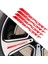 Sport Çıkartma Çıkartma Tekerlekleri Jantlar Yarış Araba Sticker Kendi Yapışkan Araba Kapısı Jantlar Tekerlek Göbek Çıkartma Aksesuarları 20PCS, Kırmızı (Yurt Dışından) 3