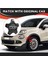 Araba Tekerlek Merkezi Kapağı Kapak 6AN68LXHAA 735626311 Fiat 500X 2016-2022 Toz Kapağı Araç Aksesuarları, Siyah (Yurt Dışından) 3