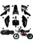 CRF50 Plastik Kiti Çukur Bisiklet Parçaları Fairings Crf 50 Xr 50 Ssr 110 107 125 MX650 MX500 Piranha Baja Siyah (Yurt Dışından) 4