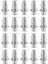 20 Pcs M5X25 Jack Nuts Araç Metal Vidalı Taç Pety Fındık Vidalı Içi Boş Duvar Demir Cilt (Yurt Dışından) 1