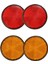 2pcs Yuvarlak Kırmızı Reflektör Motosiklet Için Universal Atv 5.6x0.8cm ve 2 x 2 Inç Yuvarlak Turuncu Reflikörler Evrensel (Yurt Dışından) 1