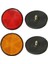2pcs Yuvarlak Kırmızı Reflektör Motosiklet Için Universal Atv 5.6x0.8cm ve 2 x 2 Inç Yuvarlak Turuncu Reflikörler Evrensel (Yurt Dışından) 2