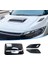 Araba Hava Akışı Alım Kaputu Kepçe Havalandırma Havalandırma Bonnet Dekor Kapak Merkezi Yan Hava Outlet Hood Otomatik Dış Aksesuarlar Evrensel B (Yurt Dışından) 5