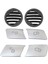 2 Set Araç Aksesuarları: 1 Set Sol ve Sağ Dash A/c Hava Havalandırma Izgaraları ve 1 Set Kapı Kilidi Kilidi Açma Düğmeleri Dekorasyon Kapağı (Yurt Dışından) 1