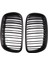 Mat Siyah Ön Tampon Çift Çabuk Ön Böbrek Izgara Izgara For-Bmw X5 X6 E70 E71 2007-2014 (Yurt Dışından) 1