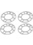 8pcs Alüminyum Tekerlek Aralayıcıları Şimler Plaka Otomatik Tekerlek Aralayıcıları 4X100 4X114.3 5X100 5X108 5X114.3 5X120 (Yurt Dışından) 4