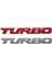 2 Adet Turbo Evrensel Araba Motosikleti Otomatik 3D Metal Amblem Rozeti Çıkartma, Kırmızı ve Gümüş (Yurt Dışından) 1