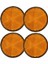 4pcs 2 Inç Yuvarlak Turuncu Reflektör Motosiklet Için Evrensel Atv Kir Bisiklet (Yurt Dışından) 1