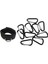 11 Pcs Aksesuarları 10 Pcs D Şekilli Snap Klip Ana Zincir Karter Kancası ve 1 Pcs Ayak Bileği Kayışı D-Ring Multi Gym Cable (Yurt Dışından) 2
