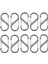 10 Pcs Mini S Şekil Kaynak Zinciri Karabin Sigorta Klipsleri (Gümüş) (Yurt Dışından) 1