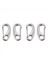 4pcs Boat Deniz Paslanmaz Çelik Yumurta Şekli Bahar Snap Hook Klipler Hızlı Karabin Dış Mekan Tokası (Yurt Dışından) 1
