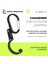 Çok Fonksiyonlu D Şeklinde Carabiner Keychain 360 Kamp Yürüyüş Seyahat (Siyah) Için Dönen Kanca (Siyah) (Yurt Dışından) 4