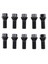 10PCS M14 x 1 25 Siyah Tekerlek Kilitleme Lug Cıvata Somun Çelik 36136781151 -Bmw X3 X5 E70 E71 F20 F20 F25 X5 X6 (Yurt Dışından) 1