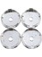 4 Krom Tekerlek Merkezi Göbek Kapağı Evrensel Araba Plastik 60MM Lastik Kaplamalar Seti (Yurt Dışından) 2