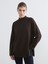 Yeni Sezon Dik Yaka Oversize Kadın Sweatshirt Tunik 1