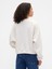 Kadın Kırık Beyaz Oversized Grafik Baskılı Sweatshirt 5