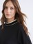 Yeni Sezon Dik Yaka Şerit Detaylı Kadın Sweatshirt Tunik 3