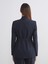Yeni Sezon Çizgili Beli Kuşaklı Kadın Blazer Ceket 4