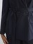 Yeni Sezon Çizgili Beli Kuşaklı Kadın Blazer Ceket 3