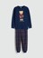 Yeni Sezon Ayı Teddy Baskılı Erkek Çocuk Pijama Takımı Aile Kombini 1