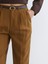 Yeni Sezon Beli Kemerli Loose Fit Kadın Pileli Pantolon 3