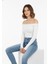 Kadın Omuzları Açık Triko Bluz 14960 3