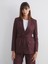 Yeni Sezon Çizgili Beli Kuşaklı Kadın Blazer Ceket 1