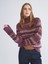 Yeni Sezon Yarım Balıkçı Yaka Desenli Kadın Triko Kazak 1